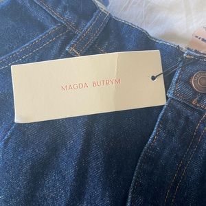 Denim maxi skirt